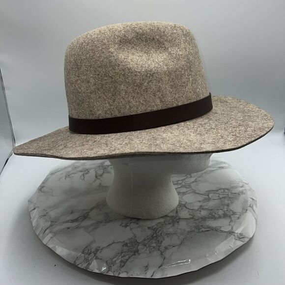 LL BEAN SIGNATURE Tan and Brown Wool Hat - Picture 3 of 7